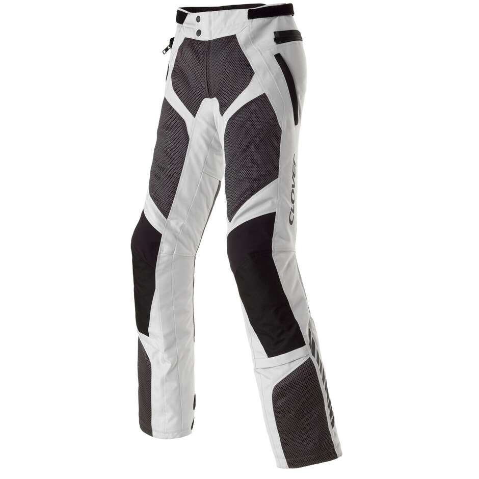 Pantalon moto d'été femme Clover VENTOURING 4 LADY WP noir gris