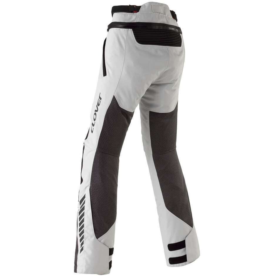 Pantalon moto d'été femme Clover VENTOURING 4 LADY WP noir gris