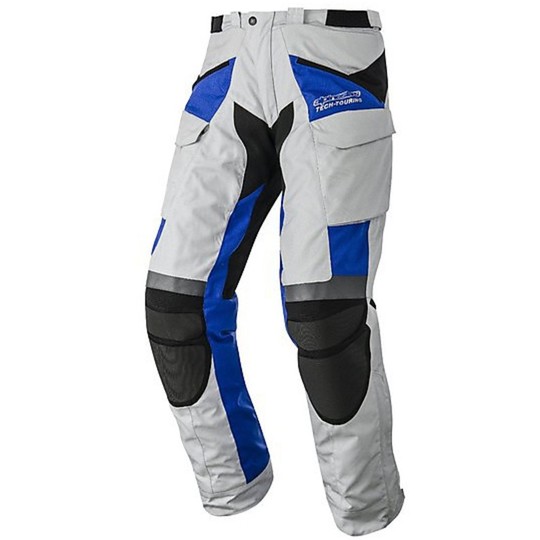 Pantalon moto en Alpinestars CALAMA DRYSTAR PANTS tissu Gris Bleu