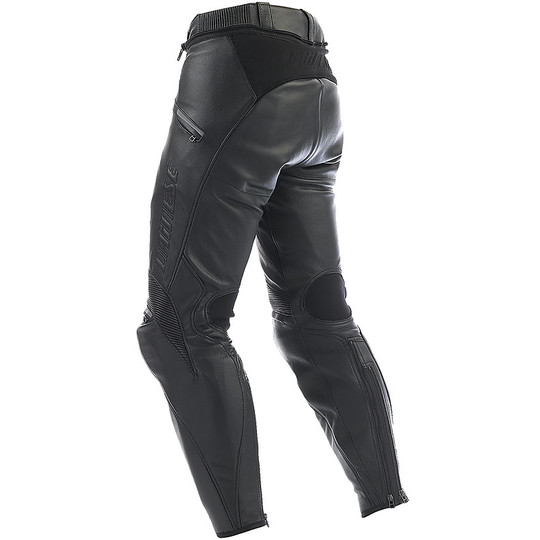Pantalon Moto En Cuir Dainese Modèle Alien Noir