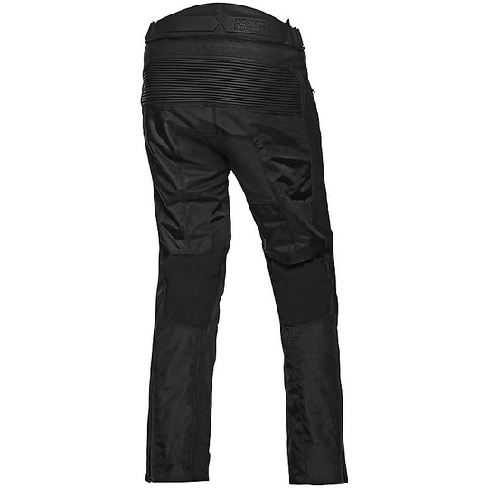 Pantalon moto en cuir et tissu Ixs TOUR LT-ST Noir