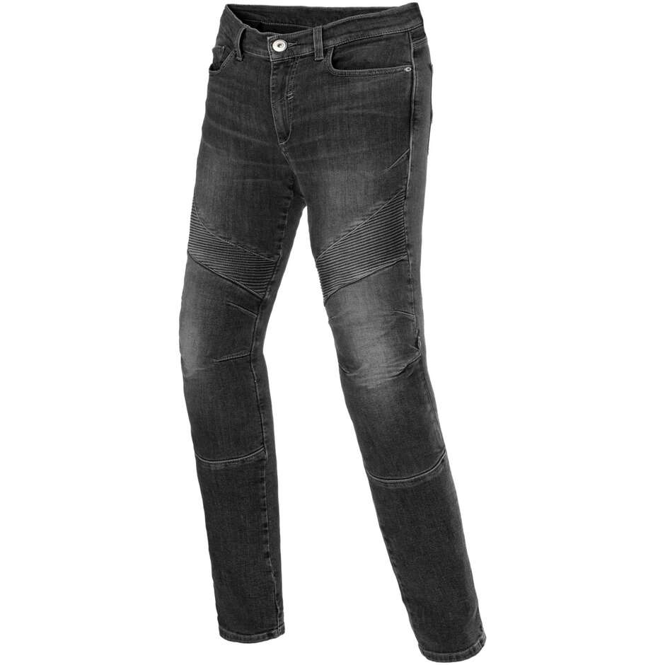 Pantalon moto en jean Clover SYS PRO LIGHT noir