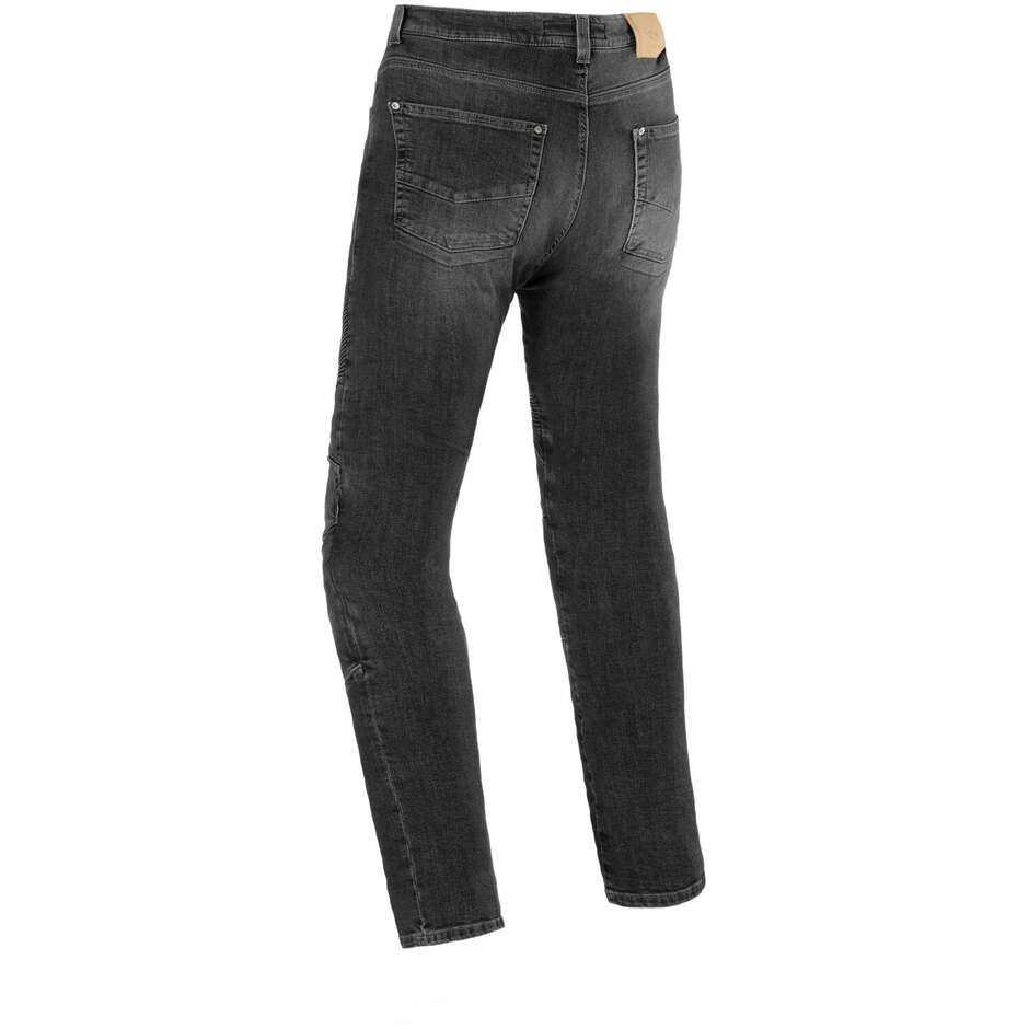 Pantalon moto en jean Clover SYS PRO LIGHT noir