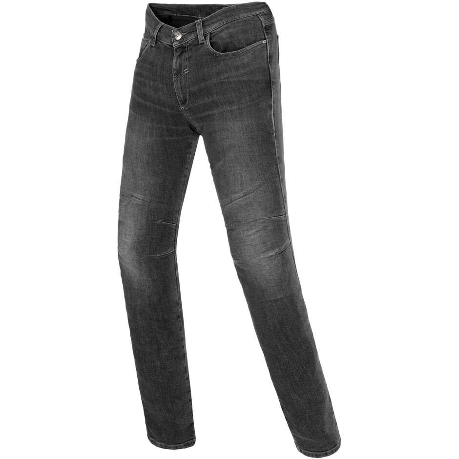 Pantalon moto en jean noir Clover SYS LIGHT