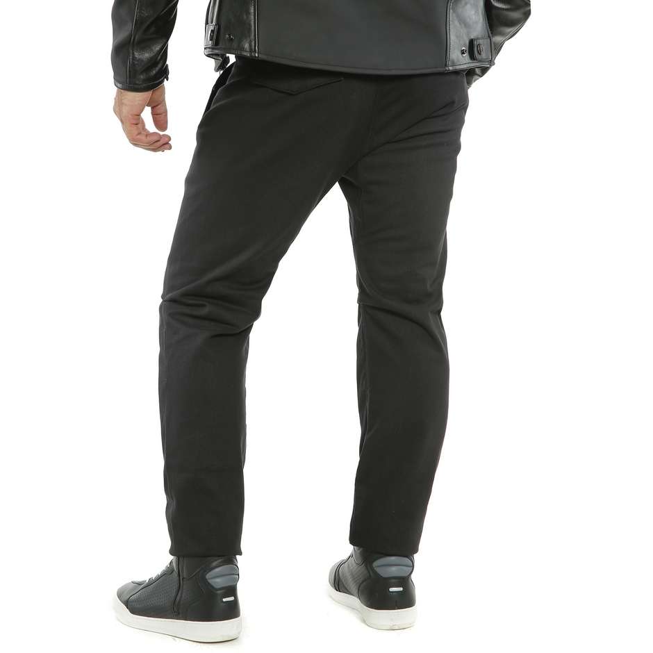 Pantalon moto en tissu Dainese CHINOS noir