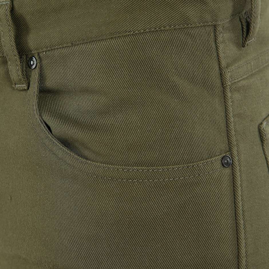 Pantalon moto en tissu Dainese CLASSIC SLIM vert olive