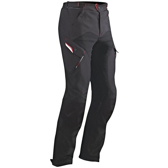 Pantalon moto en tissu Ixon 3 couches CrossTour Noir