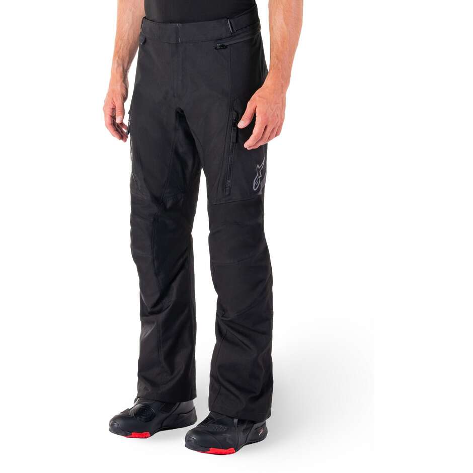 Pantalon moto en tissu noir Alpinestars ST-1 IMPERMÉABLE