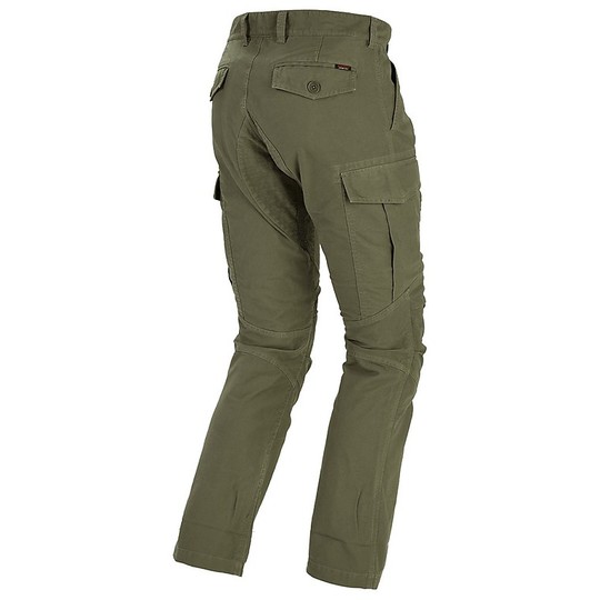 Pantalon moto en tissu perforé Spidi TORPEDO Vert militaire