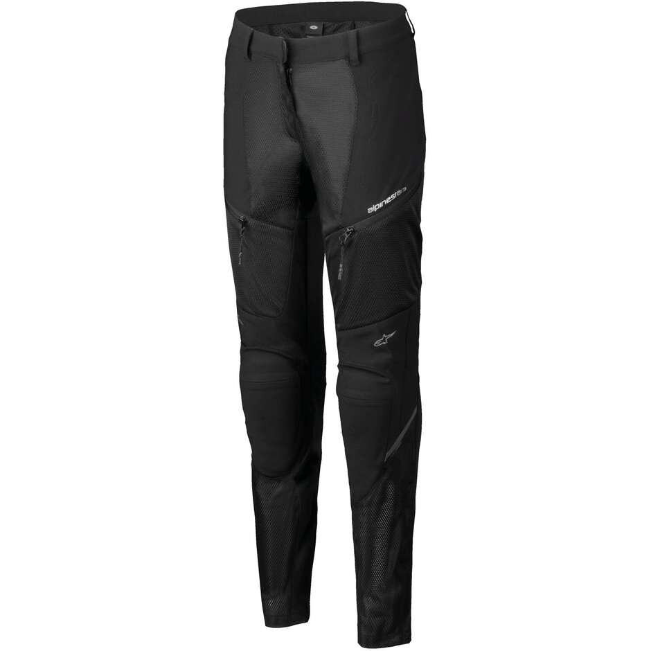 Pantalon moto en tissu pour femme Alpinestars STELLA TROOP-AIR Noir Noir