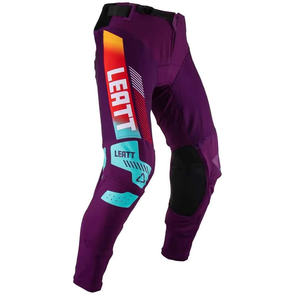 Pantalon Moto Enduro Leatt 5.5 IKS Violet Bleu Cross