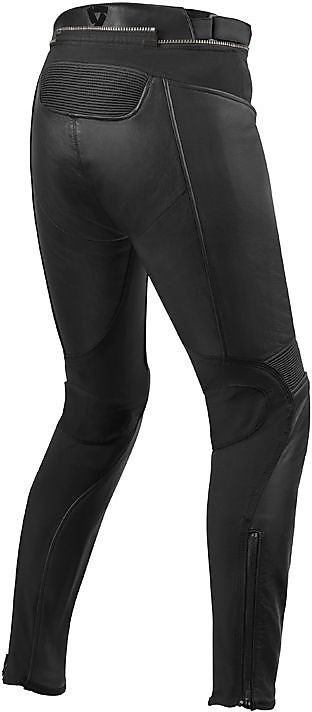 Pantalon moto femme en cuir Rev'it LUNA LADIES Standard Noir Vente en Ligne  