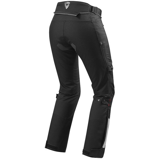 Pantalon moto femme en tissu Rev'it Horizon 2 Lady raccourci noir
