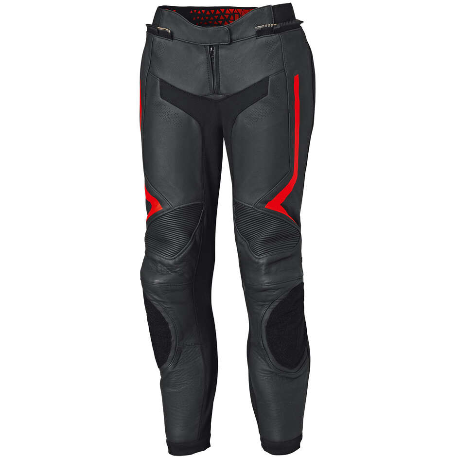 Pantalon moto femme Street Rocket 4 Base noir rouge fluo