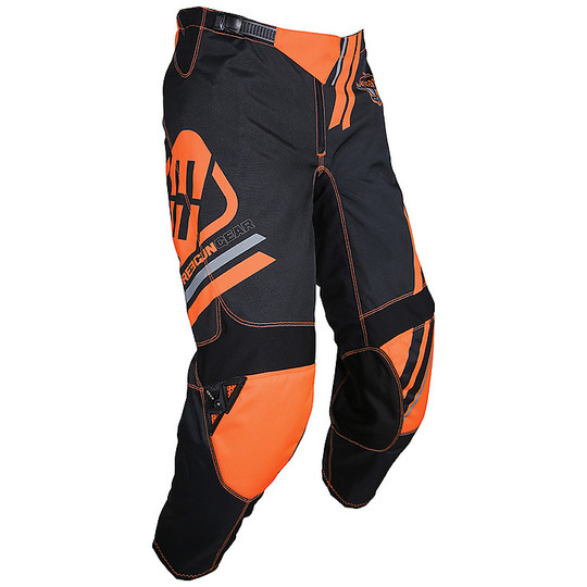 Pantalon moto Freegun Cross Enduro DEVO COLLEGE Orange Fluo