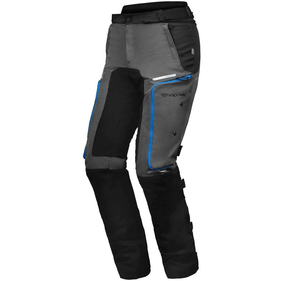 Pantalon Moto Ixon VIDAR PT Gris Noir Bleu