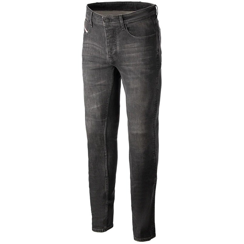 Pantalon Moto Jeans Alpinestars AS-DSL TORU TECH RIDING SLIM FIT Noir Délavé