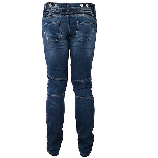 Pantalon Moto Jeans Femme Overlap Imola Smalt