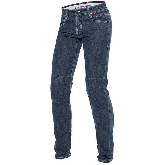 Pantalon Moto Jeans Lady Dainese Kateville Slim Regular Denim Medium