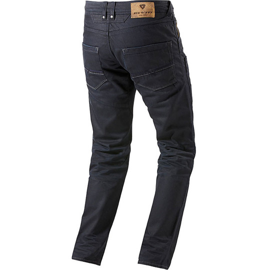 Pantalon Moto Jeans Rev'it Campo Bleu Foncé Court L32