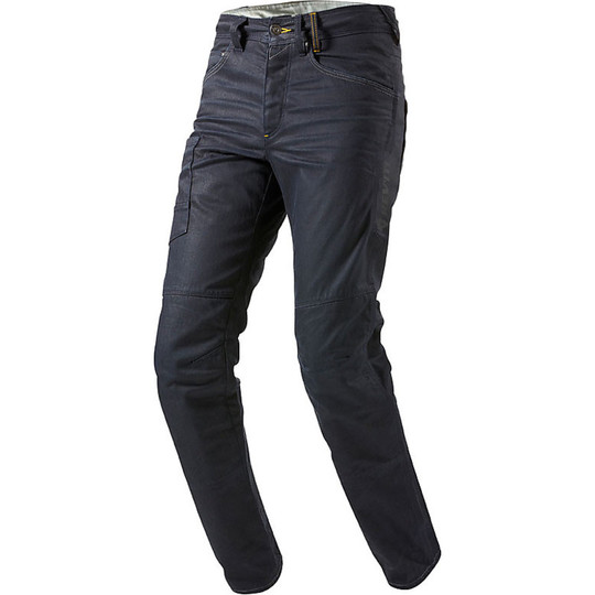 Pantalon Moto Jeans Rev'it Carnaby Bleu Foncé Court L32