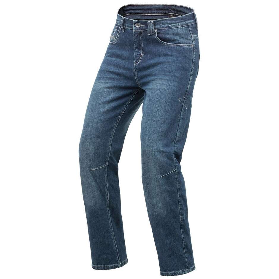 Pantalon Moto Jeans Tucano Urbano QUARTO Bleu