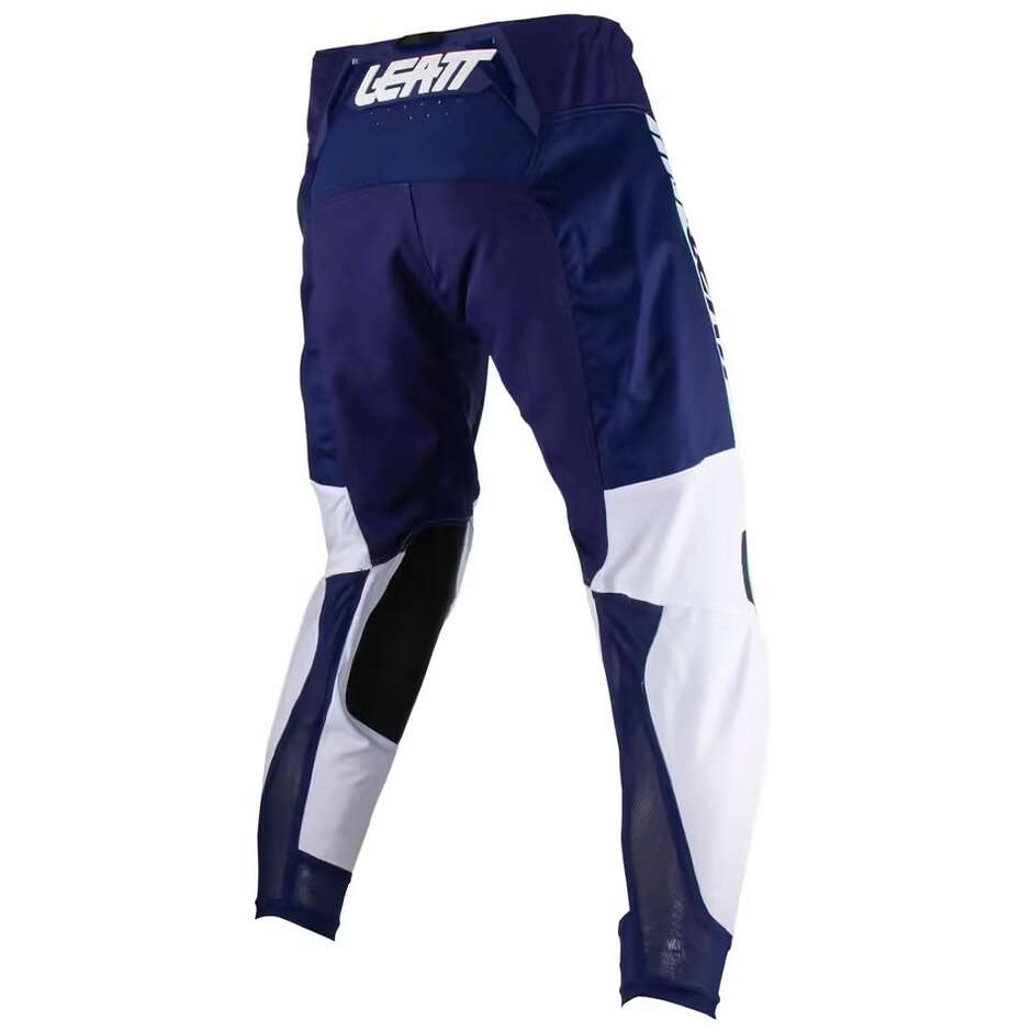 Pantalon Moto Leatt 4.5 Cross Enduro Bleu Blanc Vert