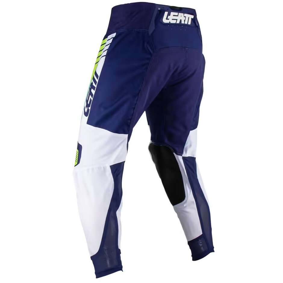 Pantalon Moto Leatt 4.5 Cross Enduro Bleu Blanc Vert