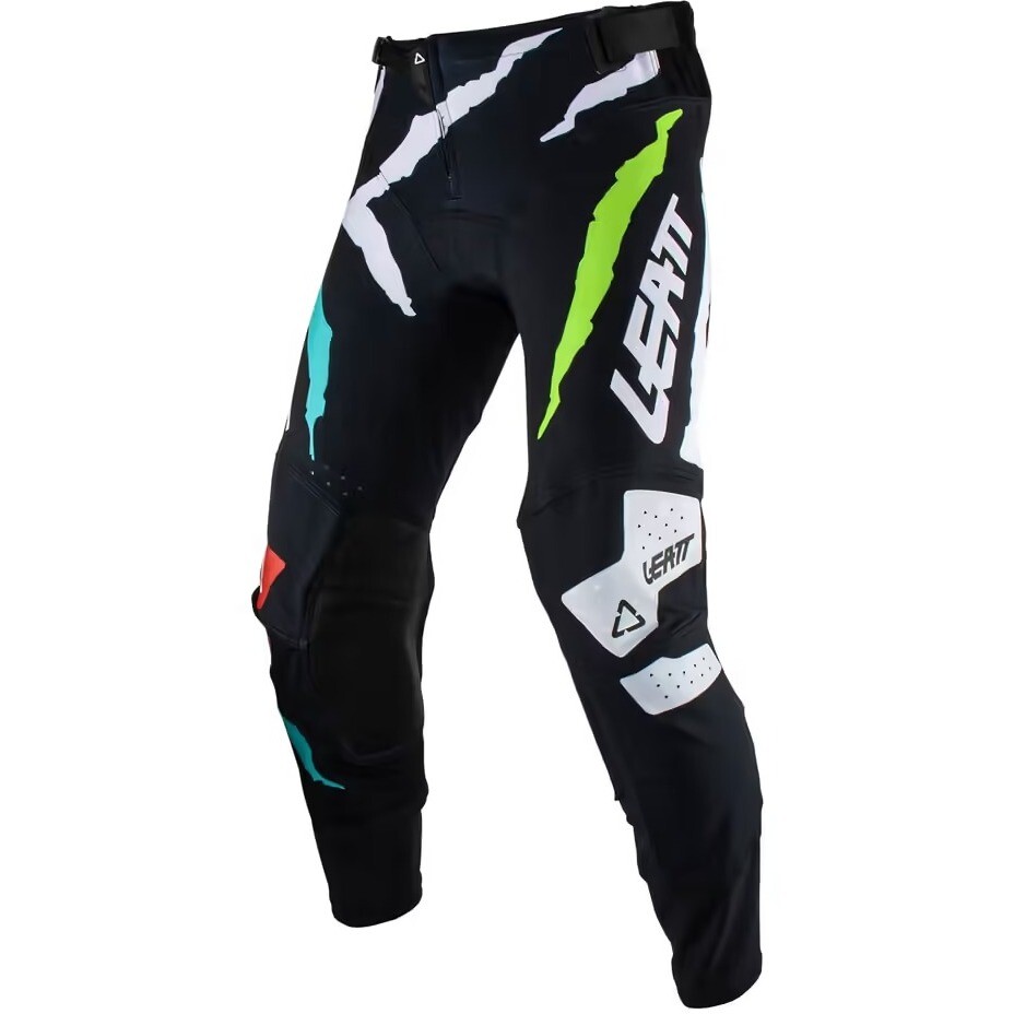 Pantalon Moto Leatt 5.5 IKS Cross Enduro Noir Blanc Bleu Vert Rouge