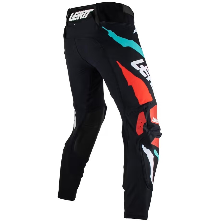 Pantalon Moto Leatt 5.5 IKS Cross Enduro Noir Blanc Bleu Vert Rouge