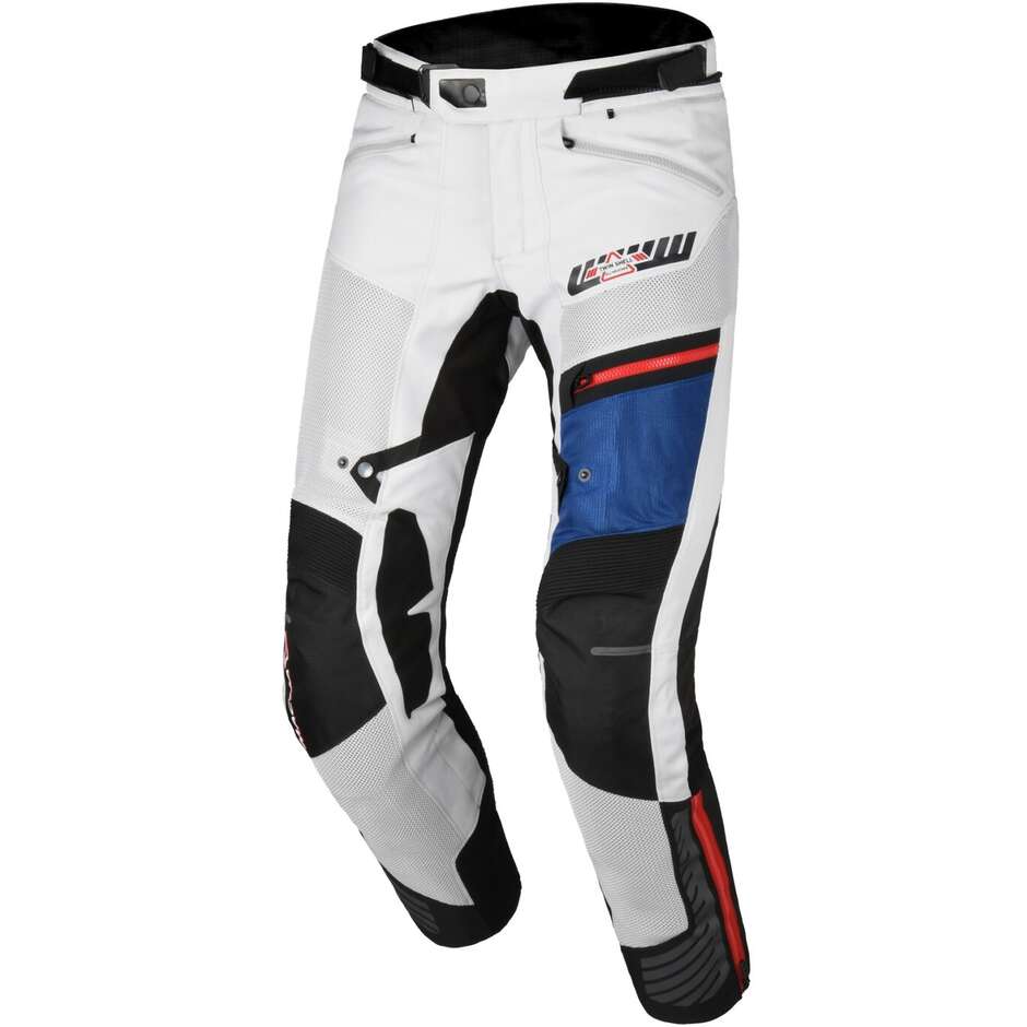 Pantalon moto Macna Synchrone Light gris noir bleu - raccourci