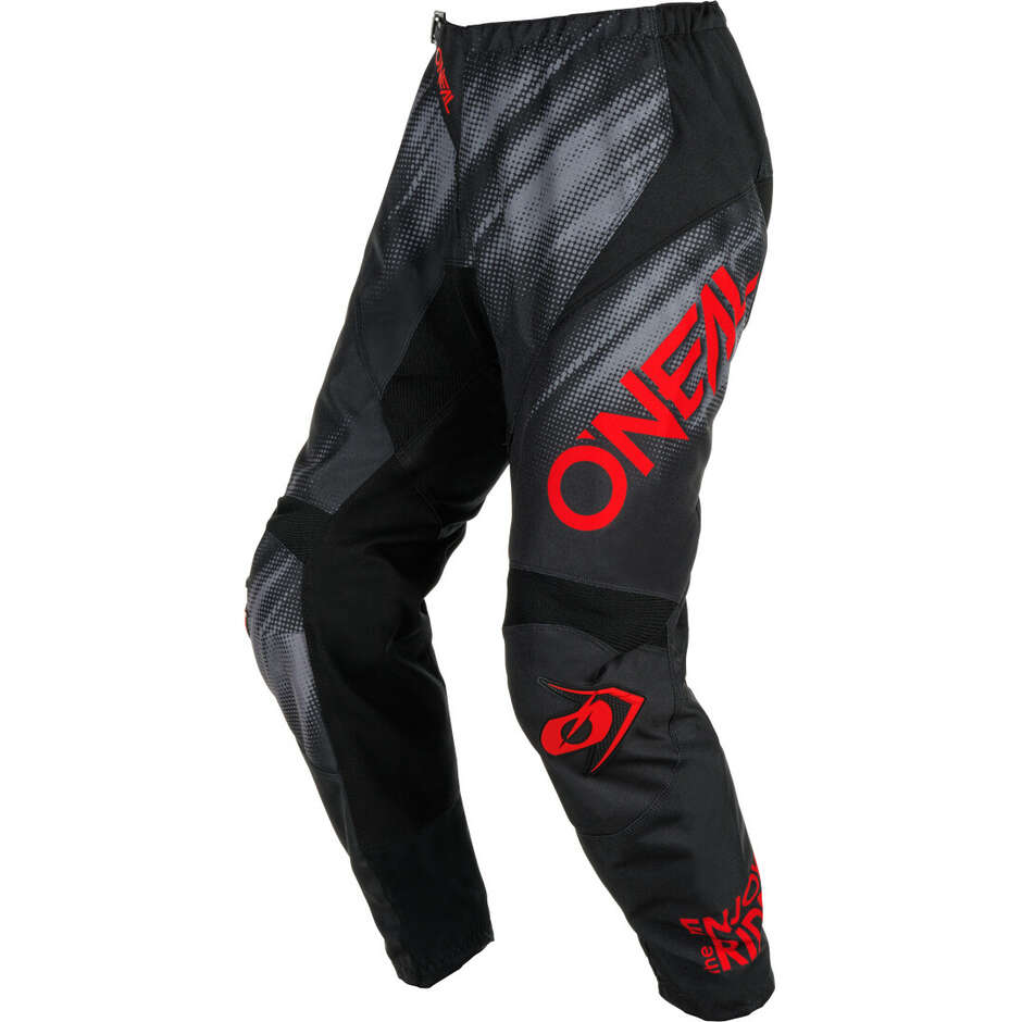 Pantalon Moto Oneal ELEMENT RANCID Cross Enduro Noir/Rouge