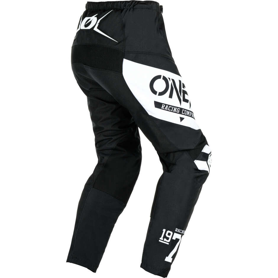 Pantalon moto Oneal ELEMENT WARHAWK Cross Enduro Noir/Blanc