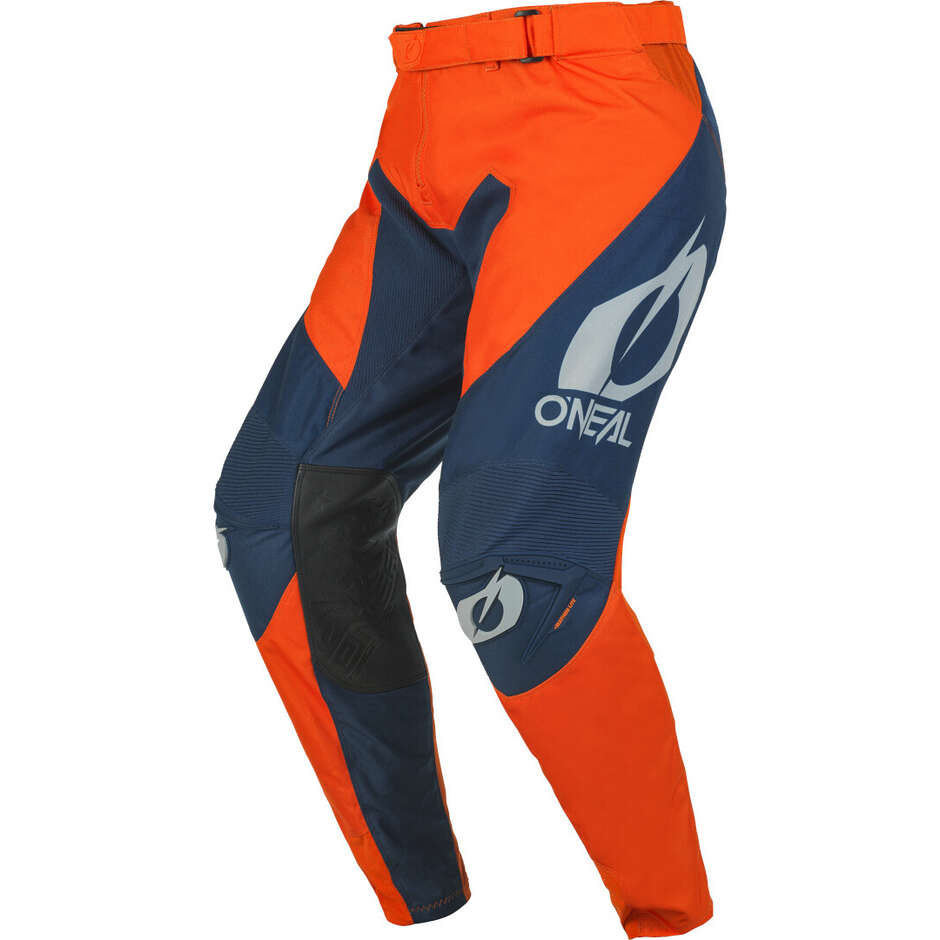 Pantalon moto Oneal MAYHEM HEXX Bleu/Orange Cross Enduro