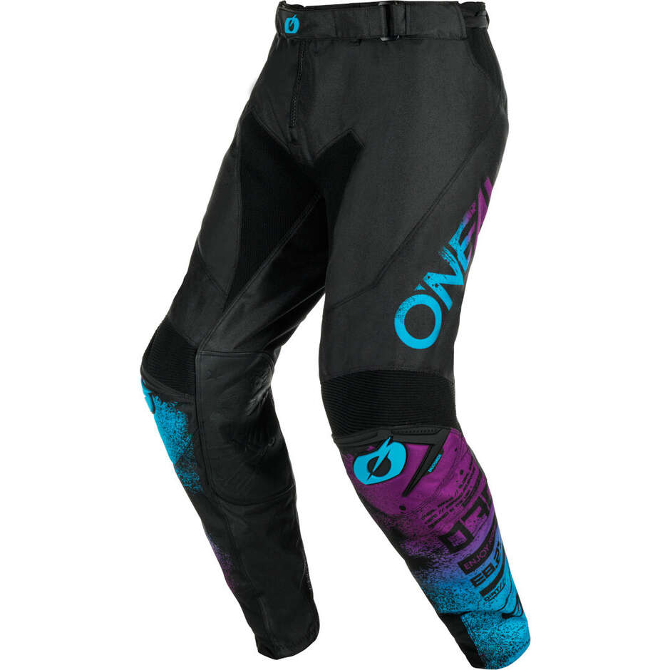 Pantalon moto Oneal MAYHEM SCARZ Cross Enduro Noir/Bleu