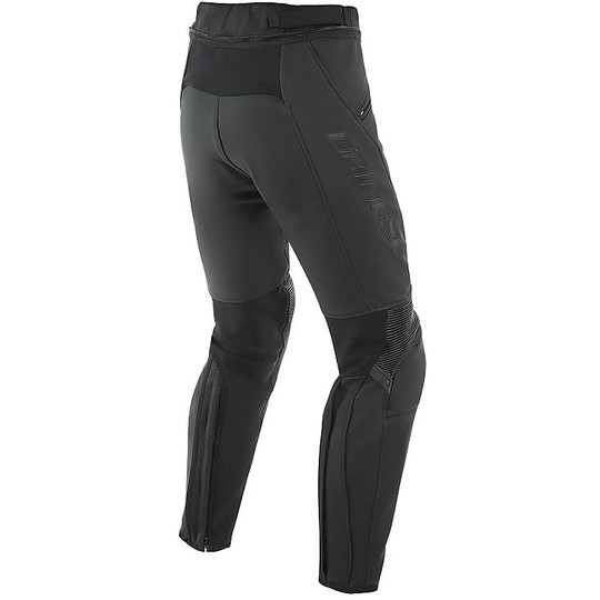 Pantalon moto pour femme en cuir Dainese PONY 3 Lady Noir