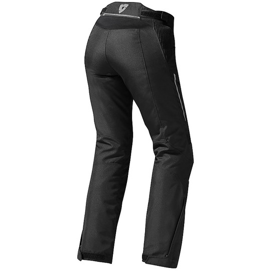 Pantalon moto pour femme en tissu Rev'it Factor 3 Lady Black Standard