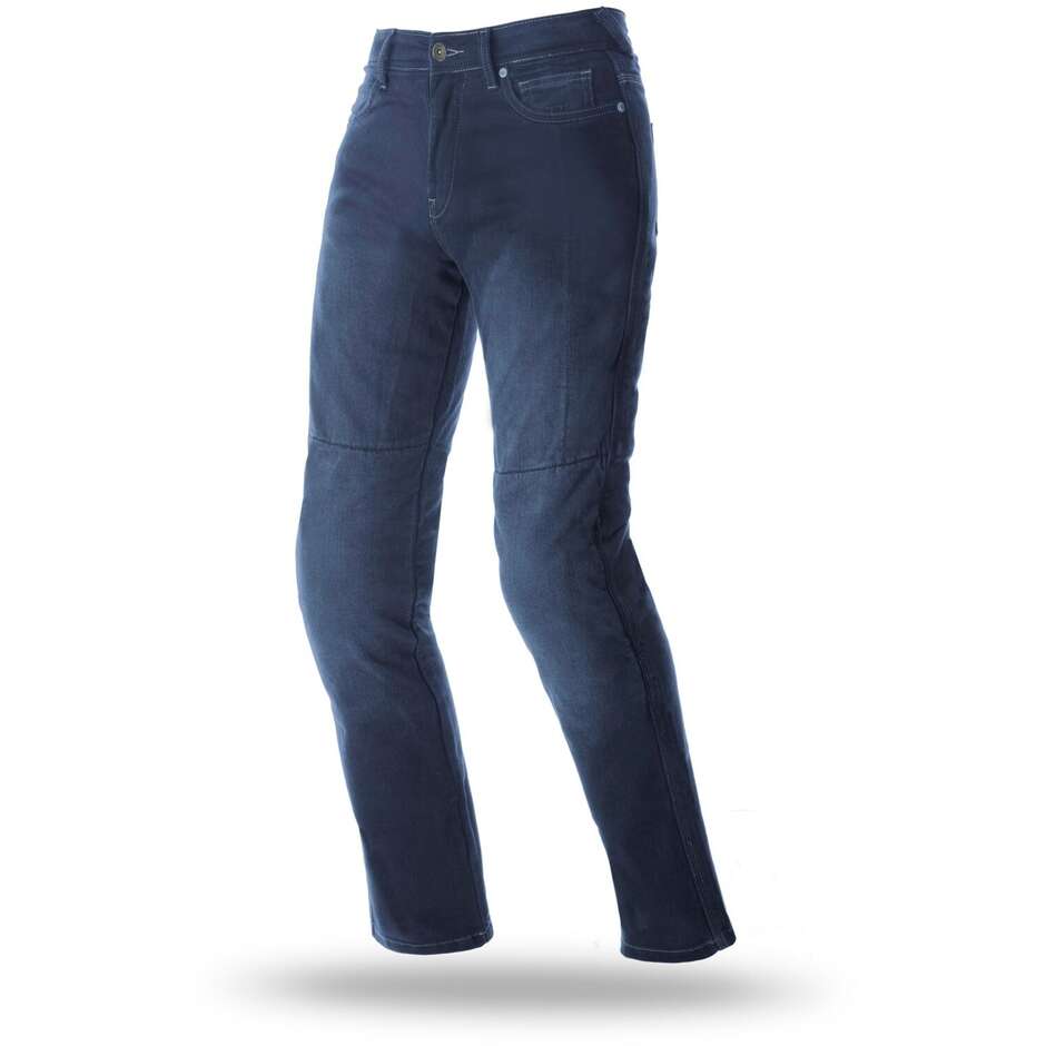Pantalon Moto Seventy PJ14 CE Denim Bleu