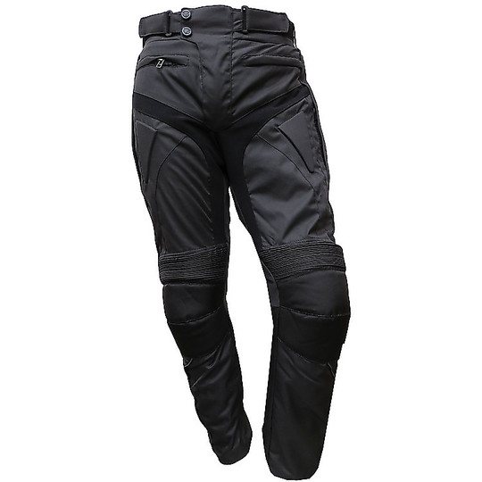 Pantalon moto technique femme en tissu Hero 916 Lady noir gris imperméable