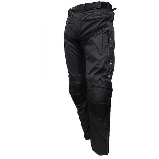 Pantalon moto technique femme en tissu Hero 916 Lady noir gris imperméable