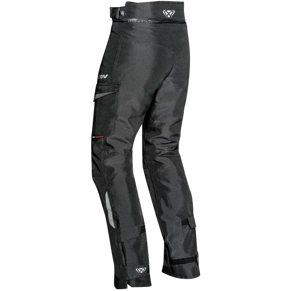 Pantalon moto technique femme en tissu noir Ixon Summit 2 Lady CE