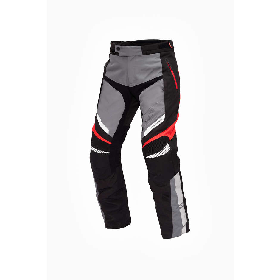 Pantalon moto technique Spyke Compass Dry Tecno noir jaune gris rouge