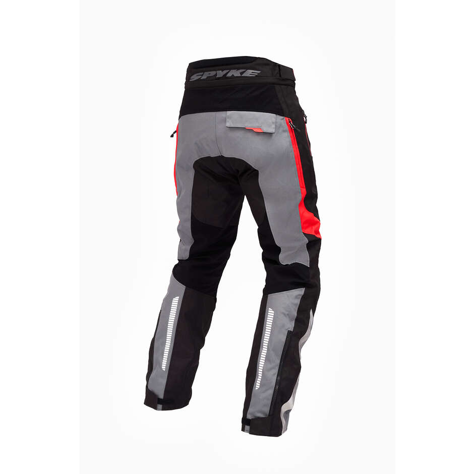 Pantalon moto technique Spyke Compass Dry Tecno noir jaune gris rouge
