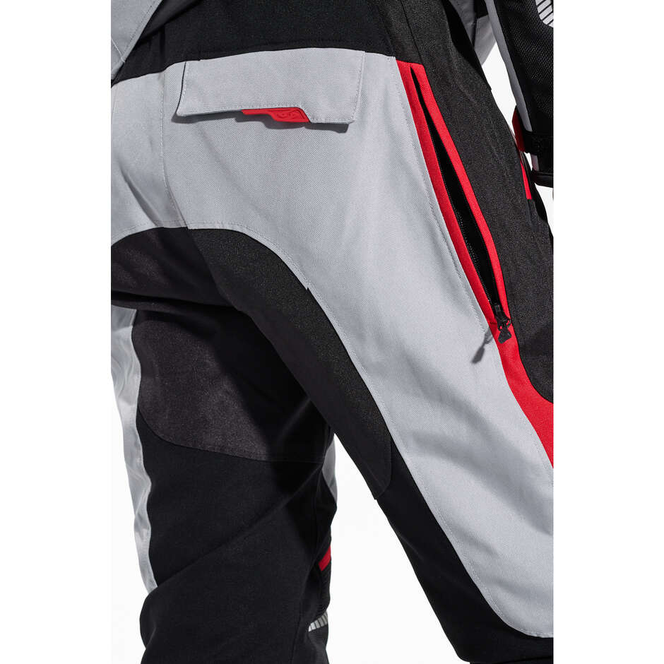 Pantalon moto technique Spyke Compass Dry Tecno noir jaune gris rouge