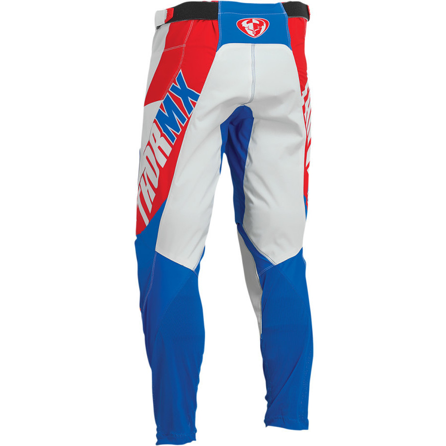 Pantalon Moto Thor Cross Enduro PANT PULSE 04 LE Bleu Rouge Blanc