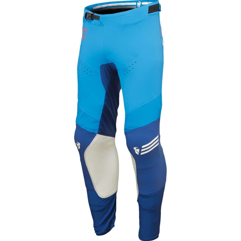 Pantalon moto THOR PRIME ACE Cross Enduro Bleu/Bleu Clair
