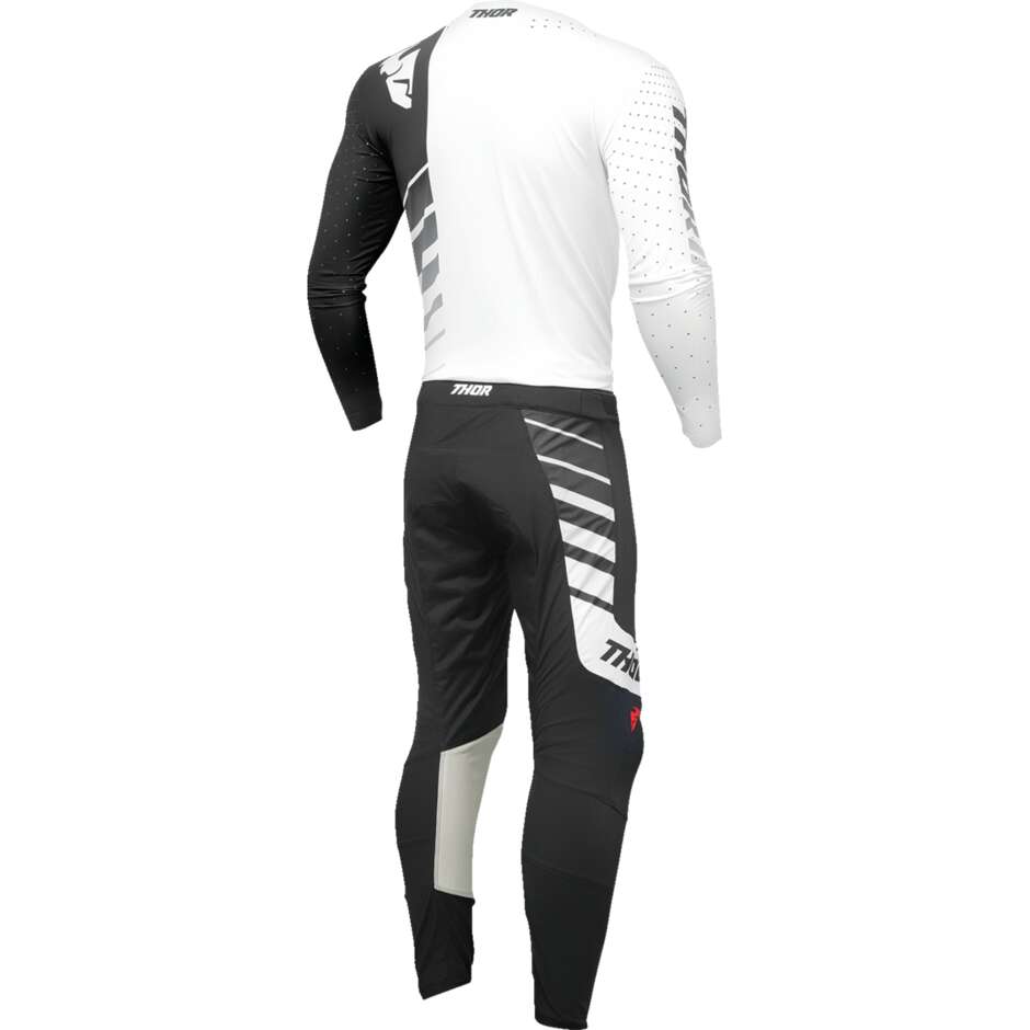 Pantalon moto THOR PRIME ANALOG Cross Enduro Blanc/noir