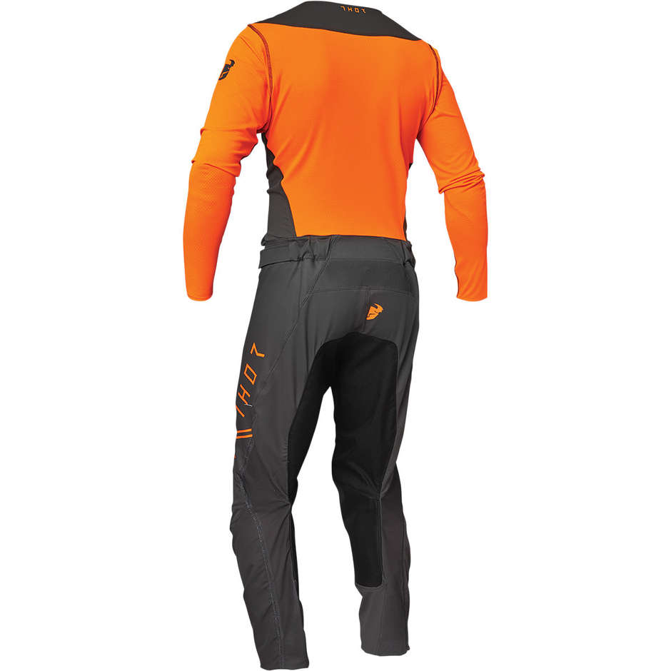 Pantalon moto Thor PRIME PRO Cross Enduro Inégalé Orange Carbon
