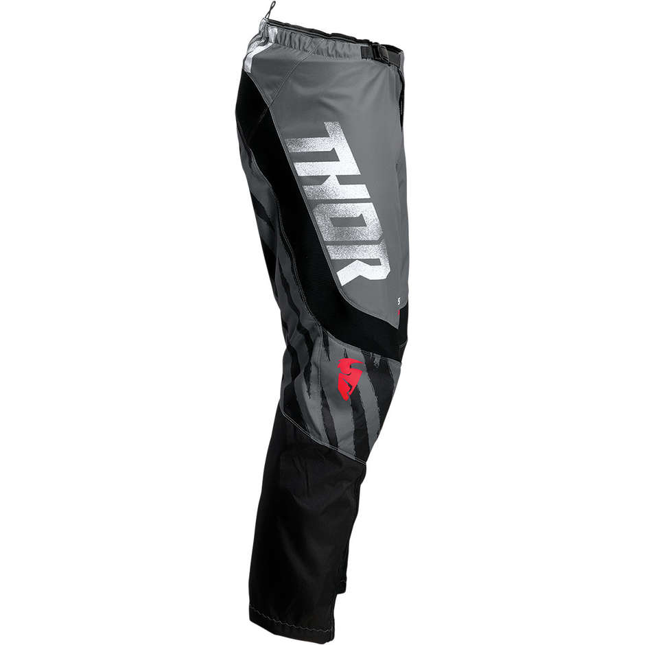 Pantalon Moto Thor SECTOR TEAR Cross Enduro Gris Noir