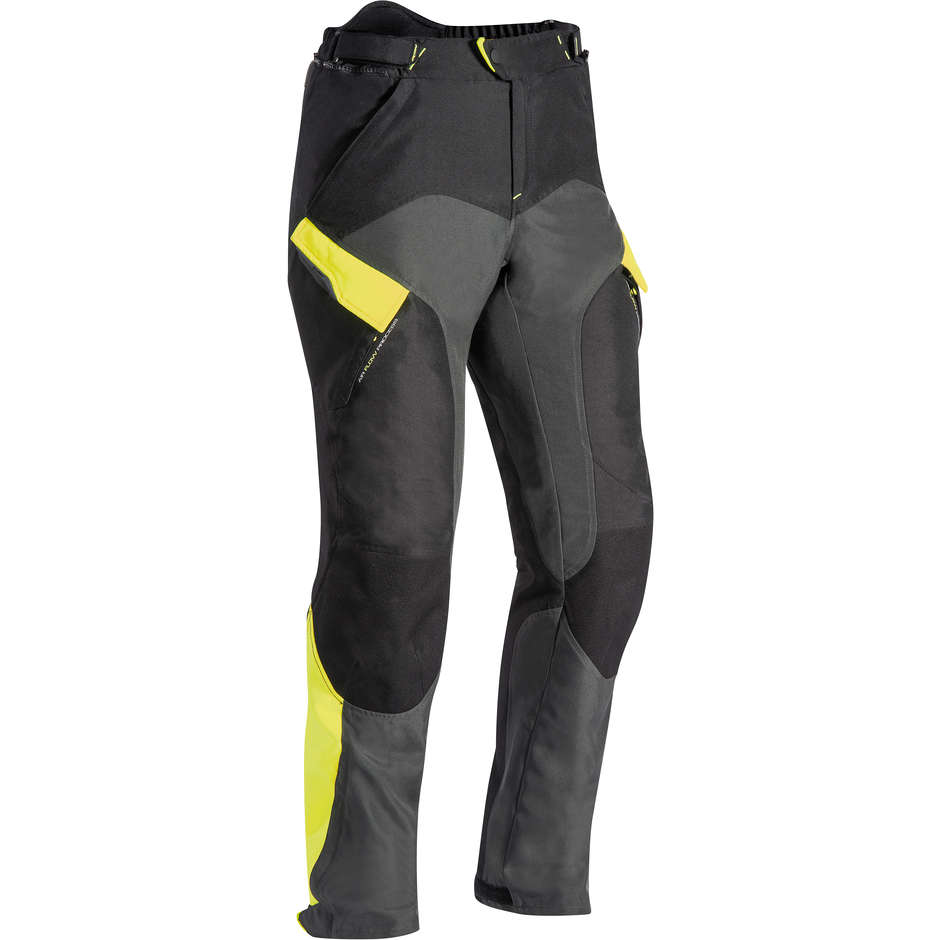 Pantalon Moto Tissu 3 en 1 Ixon CROSSTOUR 2 Pt Noir Bright Yellow